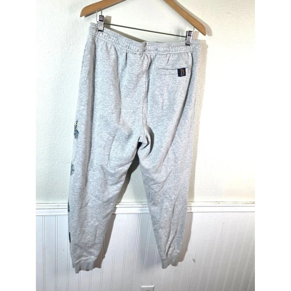 Disneyland Resort Jogger Sweatpants Mens M Gray Graphic Lounge Streetwear